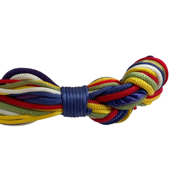 Colorful Rope Obi Belt Rainbow Knotcore Festival Cosplay Pride Statement - Picture 4 of 7